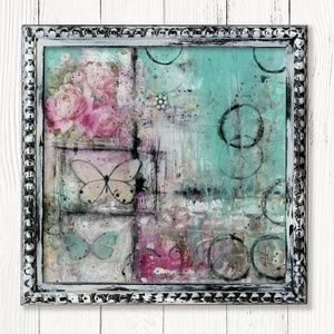 Framed Abstract Painting, by Kathy Morton Stanion - The Melody of Reflection 3